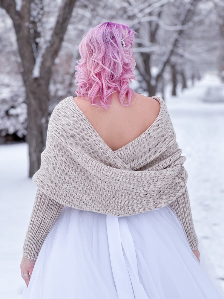 Knitatude - Snowfall Sweater Scarf